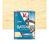 V33 Vernis bois extérieur Incolore satin - Vernis bateau - Protection extrême UV et sels marins - Résistance aux écarts de températures - Ecolabel - 1L