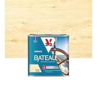 V33 Vernis bois extérieur Incolore satin - Vernis bateau - Protection extrême UV et sels marins - Résistance aux écarts de températures - Ecolabel - 0,5L