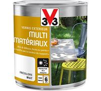 V33 Vernis extérieur multi matériaux incolore mat 0,5L