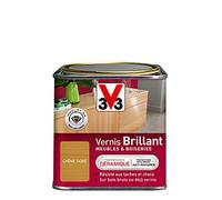 V33 Vernis intérieur Brillant meubles & boiseries, Chêne doré 0,5L
