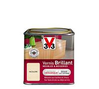 V33 Vernis intérieur Brillant meubles & boiseries, Incolore 0,5L