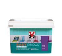 V33 Vernis intérieur Easy relook, Violet punchy satin 0,5L
