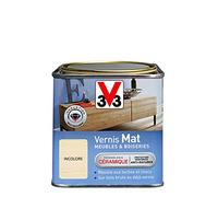 V33 Vernis intérieur Mat meubles & boiseries, Incolore 0,5L