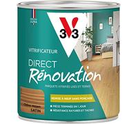 V33 Vitrificateur parquets, Direct Rénovation, Chêne moyen Satin 0,75L