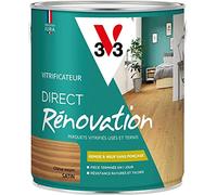 V33 Vitrificateur parquets, Direct Rénovation, Chêne moyen Satin, 2,5L