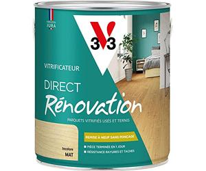 V33 Vitrificateur parquets, Direct Rénovation, Incolore Mat 2,5L