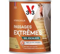 V33 Vitrificateur parquets passages extrêmes Gel escaliers, Incolore Mat, 0,75L