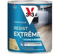 V33 Vitrificateur parquets Résist extrême cuisine & bains, Incolore mat, 0,75L