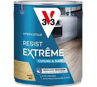 V33 Vitrificateur parquets Résist extrême cuisine & bains, Incolore mat, 2,5L
