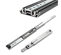 V3VOGUE Glissière Rails Coulissant Tiroir Charge Lourde 300 600 1100 1500 Mm - 1 Paire Coulisses À Billes À Sortie Totale - Montage Latéral - Capacité De 140 Kg - Industriels Glissière