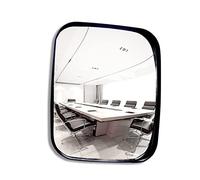 V3VOGUE Miroir Convexe Noir Sécurité Miroir De Circulation Convexe Trafic Route Sortie De Garage 16cm 22cm 24cm, Réglable Miroirs De Sécurité avec Grand Angle, pour Surveillance Panoramique