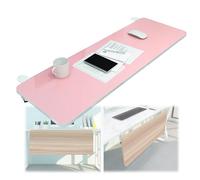 V3VOGUE Pliable À 90° Plateau De Clavier D'ordinateur, 55/65/75x25cm Plateau D'extension De Bureau en Bois, avec Pince en C, sans Perçage, Rallonge De Bureau pour Dactylographie Et Jeu