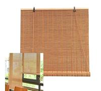 V3VOGUE Store Enrouleur Extérieur en Bois Tisse - Naturel Respirant Stores en Bambou - Rideaux Décoratifs Écran Solaire Antipoussière, Store Pare-Soleil pour Terrasse, sur Mesure