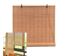 V3VOGUE Store Enrouleur Extérieur en Bois Tisse - Naturel Respirant Stores en Bambou - Rideaux Décoratifs Écran Solaire Antipoussière, Store Pare-Soleil pour Terrasse, sur Mesure