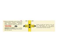 V6526 Serrure tubulaire 63,5 mm bouton tulipe inox/laiton
