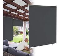VA-Cerulean Store extérieur vertical, brise-vue, protection solaire, résistant aux intempéries, Store occultant pour fenêtre et porte (100 x 140 cm, anthracite)