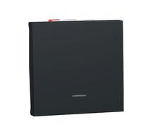 Va-et-vient lumineux 1 poste 2 modules Unica Anthracite Schneider