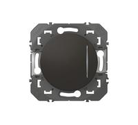 LEGRAND | Interrupteur Ou Va-Et-Vient Avec Voyant Lumineux, Dooxie, Finition Noir Mat, Connexion Rapide Sans Outil, Fonction Lumineuse Pour Repérage Facile