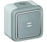 Legrand Va-et-vient lumineux Plexo 069713 complet en saillie IP55 10AX 250V gris
