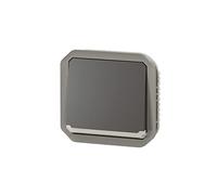Legrand Interrupteur va-et-vient Plexo 069803L 10A lumineux étanche composable enjoliveur Anthracite