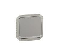 va et vient ou interrupteur - 10a - témoin - gris - composable - legrand plexo 069512l