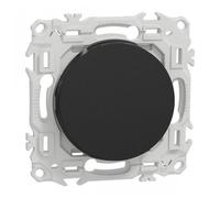 Va-et-vient ou poussoir 10AX - noir onyx - Odace II SCHNEIDER