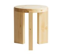 Vaarnii 001 Stool tabouret rond Pin en huile-cire mat. Ø40x44 cm