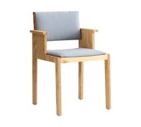 Vaarnii Fauteuil à accoudoirs 016 Maasto Dining Armchair Pin en huile-cire mat. face avant habillée gris