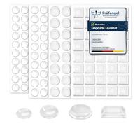 VABNEER 172 Pièces Patin Silicone Transparent, Amortisseur Porte Placard Anti Bruit, Tampon Silicone Adhésif pour Meubles, Portes, Tiroirs et Protection Murale