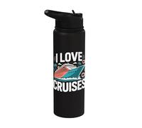 Vacances divertissantes à Ocean Paradise avec I Love Cruises Stainless Steel Insulated Water Bottle