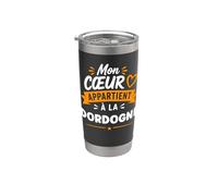 Vacances Humour région France amour dordogne Gobelet isotherme en acier inoxydable double paroi