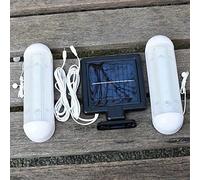 VACANON Lampes solaires d'intérieur avec interrupteur 2 en 1 - Lampes solaires d'intérieur avec cordon de traction - Lumière LED solaire fendue pour garage, abri de jardin, couloir