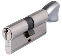Vachette assa abloy - Cylindre de serrure v5-coloris nickele varie - Type.Bouton - Dim mm.30 x 30B -