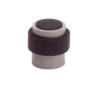 Vachette Butée de Porte 3737-C - Utilisation sur Porte d'Intérieur - Bonne Force de Retenue - Corps en Polyamide, Ruban Amortisseur en Élastomère Absorbant les Chocs - Inclus Vis et Chevilles - Blanc