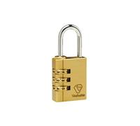 Vachette Cadenas à code Jupiter Laiton 40 mm 1793-40/SC Combinaison 4 chiffres, Résistance élevée aux intempéries, Utilisation extérieure intérieure, Haute résistance à la traction, Anse Acier Cémenté