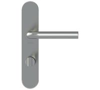 Vachette Ensemble Poignée de Tirage Extérieure et Poignée Standard Intérieure ARTIS - Réversible Droite/Gauche - Clé I Porte Palière - Entraxe 165 mm - en Zamak - Garantie 10 Ans - Diamant Noir
