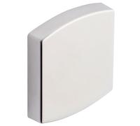 Vachette Jeu de Rosaces Carrés Ø 52 mm ROSACES MUZE, ARTIS, SCULPT - Version Aveugle pour Porte de Cuisine et de Salon - Fixation Invisible - Garantie 10 ans - en Aluminium Finition Platine