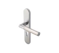 Vachette Poignée de Porte à Code Electronique CODE HANDLE sur Plaque - Version Main Gauche - Portes Intérieures 35/80mm d'Épaisseur - Carré de 7mm - Verrouillage Automatique ou Manuel - Piles Fournies