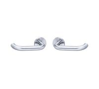 Paire de béquilles inox BEZAULT 2 coude LC2 rosette - 80342