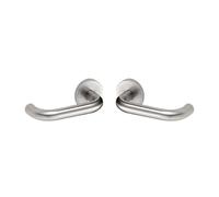 Vachette Poignée sur rosace Linox 492 contrecoudée inox 202 carré 7 mm – pour portes 30–48 mm