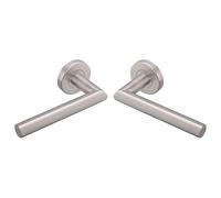 Vachette Poignées sur rosaces Linox 493 - Béquille droite inox 202 pour portes 30–48 mm