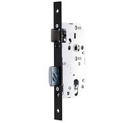 Vachette Serrure à Encastrer trou de cylindre, Axe à 40mm, Coffre 150mm, Certifiée NF Niveau 3 - D455 - Réversible sans démontage, Verrouillage 2 tours, Têtière bouts carrés - Porte d'entrée - Noir