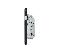 Vachette - Serrure D450 à bouts ronds | Serrure à larder noire gauche à fouillot - Bec de cane - Axe à 50 mm - Série D450 - Vachette
