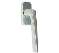 Vachette Set de Poignée de Fenêtre sur Bloc Platine RIVIERA - Indexage à 90° - Entraxe 43 mm - Fixation Invisible, Vis Comprises - Matériau Aluminium Résistant - Garantie 5 Ans - Finition Argent