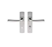 Ensemble sur plaque MUZE entraxe 165 mm condamnation chromé velours VACHETTE 086515