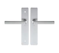 Ensemble KAZA - Plaque 220 x 42 mm - Entraxe de fixation 195 mm - Argent - 1364/6331 BDC