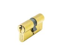 Vachette V5 - Serrure cylindre double entrée - Laiton poli - 30 x 30