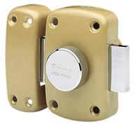 Vachette Verrou de porte Bouton/Cylindre CYCLOP - Ouverture à Bouton intérieur xtérieur - Cylindre ø 23 mm, Longueur 50 mm, 5 goupilles - 67600-50/SC - Anti crochetage - 3 clés