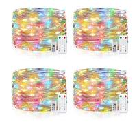 Vacoulery Guirlande Lumineuse, 10M 100 LED USB Fairy Lights 8 Modes Minuteur Etanche Lumière avec Télécommande pour Chambre Mariage Soirée Jardin