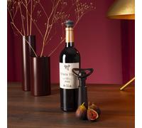 Vacu Vin Concerto Wine Pump with 3 Stoppers, Plastic, Black, Uniform 9876606